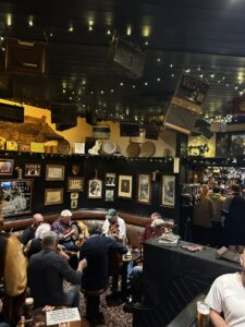 photo of traditional Irish band performing in a pub.