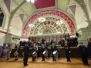 Valley Brass Band performing at Remembrance Day Service