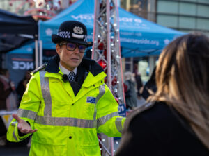 Helen bennet Chief superintended being interviewed