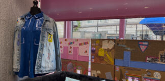 The 'If These Walls Could Talk' exhibition on display outside of GYRO.