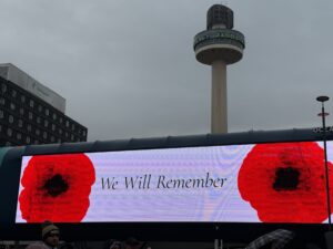 Remembrance Day Service sign 