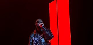 singer on stage