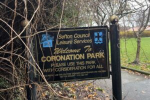 Coronation Park sign, Kimberley Road entrance 