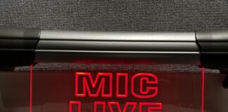photo in recording booth