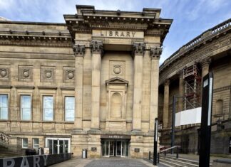 The outside of Liverpool Central Library