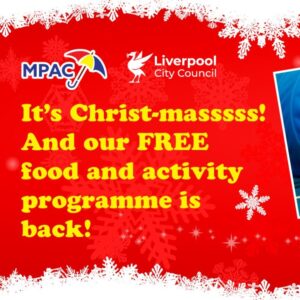 image shows HAF Christmas session advertisement