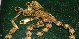 One of the items of jewellery stolen in the burglary