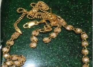 One of the items of jewellery stolen in the burglary