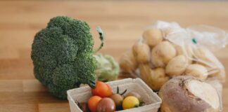 Loose organic fruit and vegetables