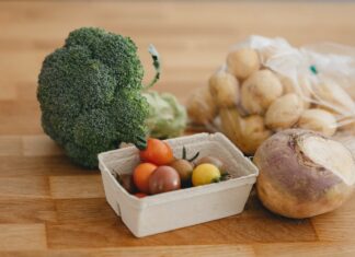 Loose organic fruit and vegetables