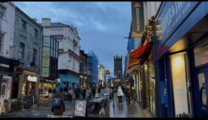 Dark Bold Street in Winter