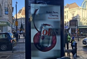 Diet Coke advert at the bottom of Bold Street (c) Joseph McLachlan