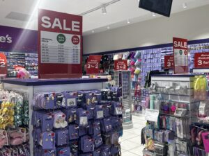 large sales and discounts in the Claire's in Liverpool One.