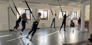 Bungee fitness class. Photo (C) Rebecca Thompson