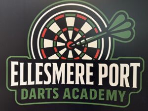image shows Ellesmere Port Darts Academy logo