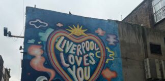 'Liverpool Loves You' Mural in LGBT Quarter