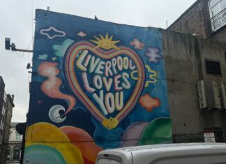 'Liverpool Loves You' Mural in LGBT Quarter