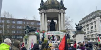 Liverpool Friends of Palestine march to Derby Square
