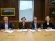 Signing of the Memorandum of Understanding. Left to Right: Professor Tim Jones, Professor Irene Tracey, Mayor Steve Rotheram and Councillor Liz Leffman