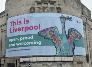 Posters have been spotted around Liverpool