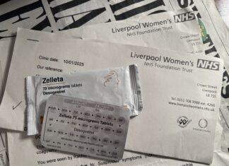 Gynaecologist letter and the one of the pills given to relieve symptoms