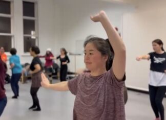 Dancers from Movema rehearse their Lunar New Year performance