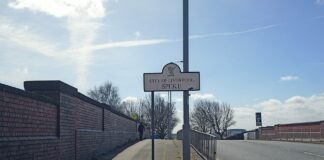 A photo of Speke Hall Road bridge