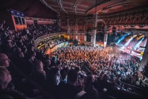 Large crowd at a show at the Liverpool Olympia