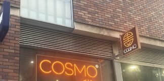 The outside of COSMO restaurant