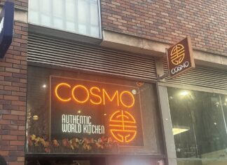 The outside of COSMO restaurant