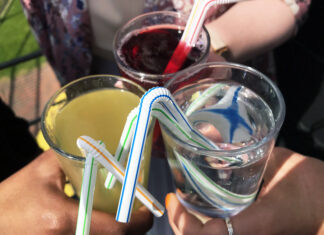 Photo of people with drinks