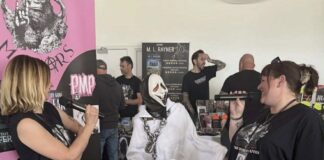 A fan dressed up as a horror character at a previous Indie Horror Convention