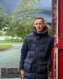 Terry Caddick, the writer and star of 'No Gentle Goodnight'. 