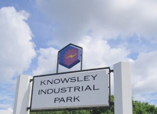 Knowsley Industrial Park Sign