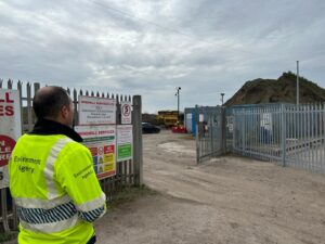 Illegal waste dump in Kirkby