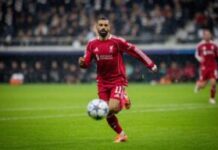 Mohamed Salah to bid farewell to Liverpool at end of season Mohamed Salah (Liverpool) Eintracht Frankfurt - FC Liverpool 22.10.2025 - Free to Use under Alamy Licence (Copyright (nur für journalistische Zwe - Image ID: 3D0J6WF)