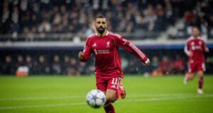 Mohamed Salah (Liverpool) Eintracht Frankfurt - FC Liverpool 22.10.2025 - Free to Use under Alamy Licence (Copyright (nur für journalistische Zwe - Image ID: 3D0J6WF)