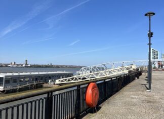 Liverpool docks waterfront