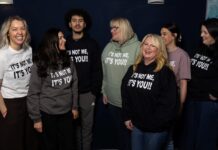 RASA Staff in hoodies that say its' Not me its you'