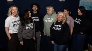RASA Staff in hoodies that say its' Not me its you'