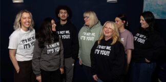 RASA Staff in hoodies that say its' Not me its you'