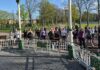 Women warming up for the run club