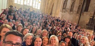 Andy Burnham takes a selfie with Labour MPs