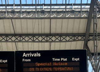 National Rail announcement at Lime Street Station, Liverpool